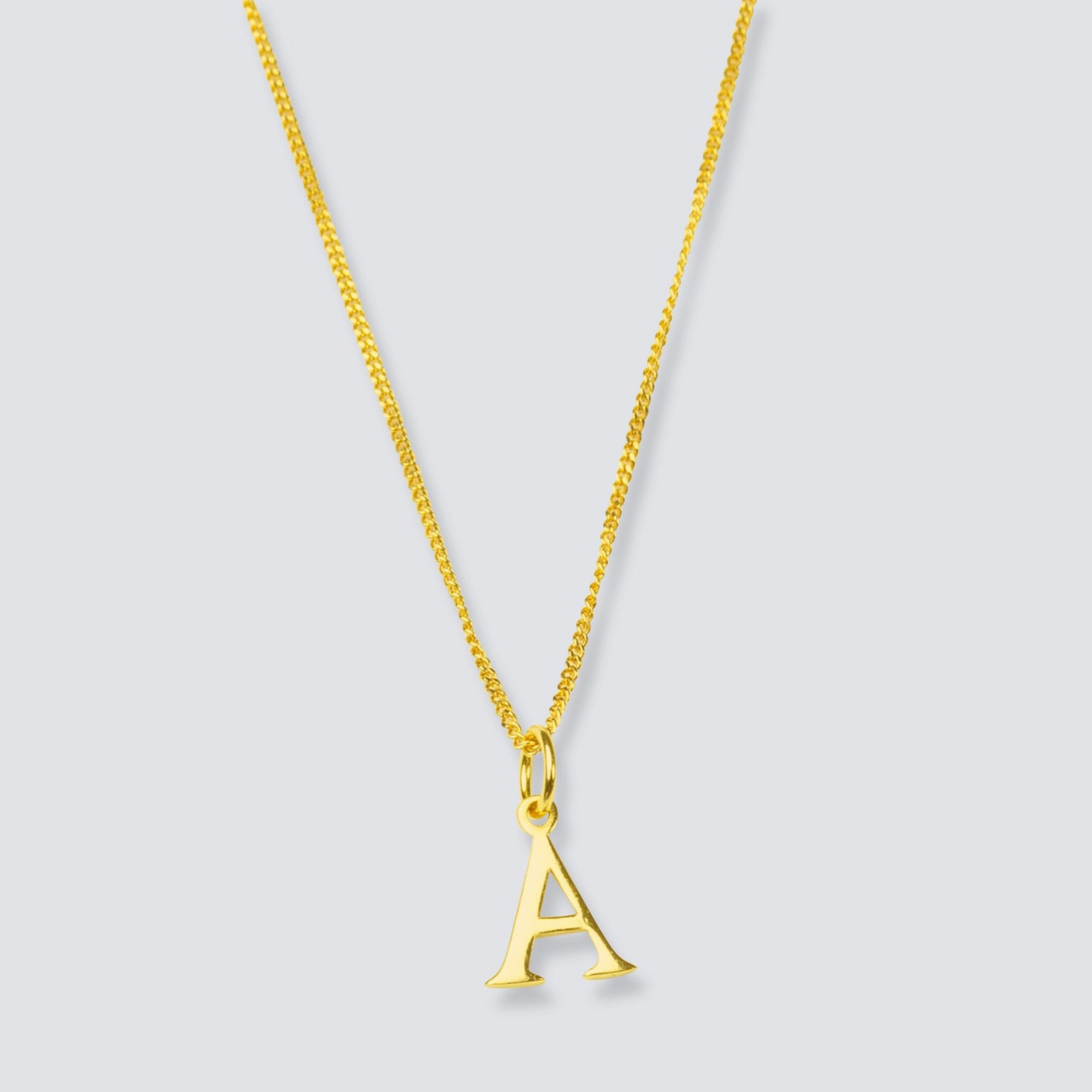 14K GOLD LETTER INITIAL NECKLACE