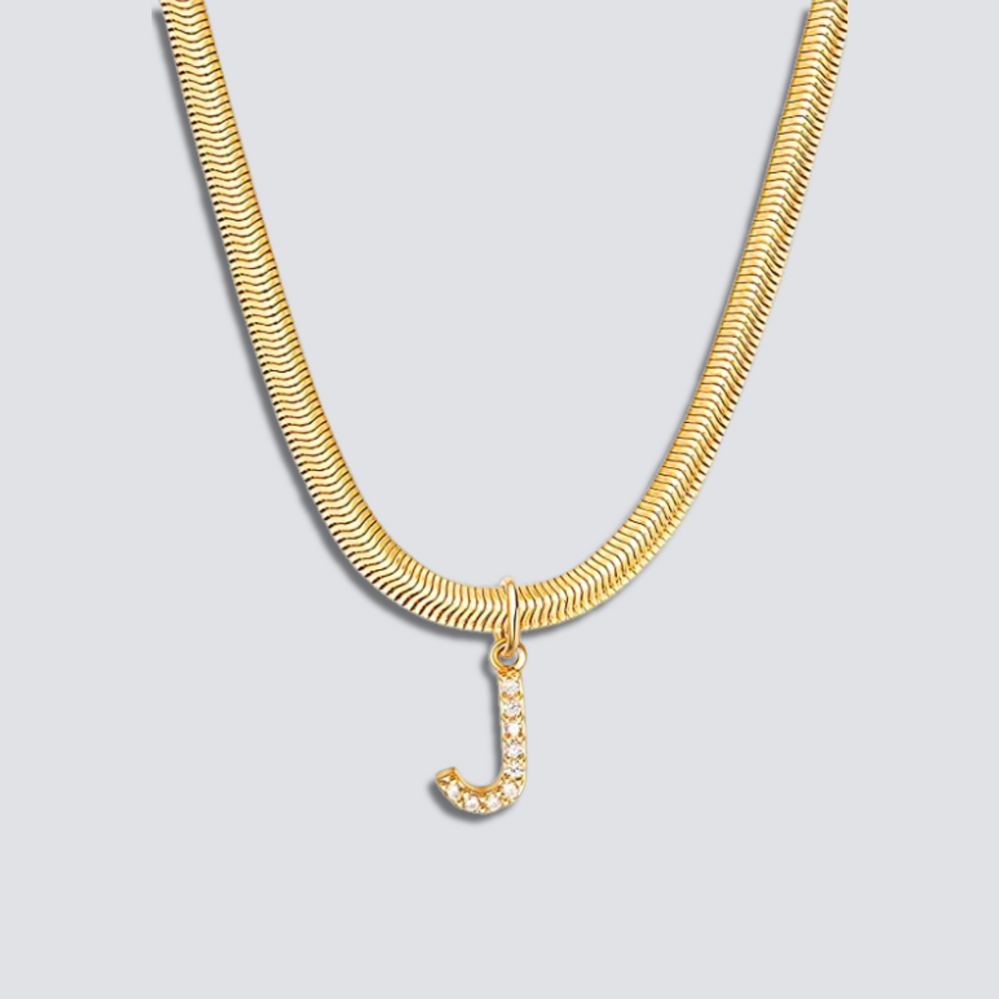 14K GOLD & DIAMOND LETTER NECKLACE