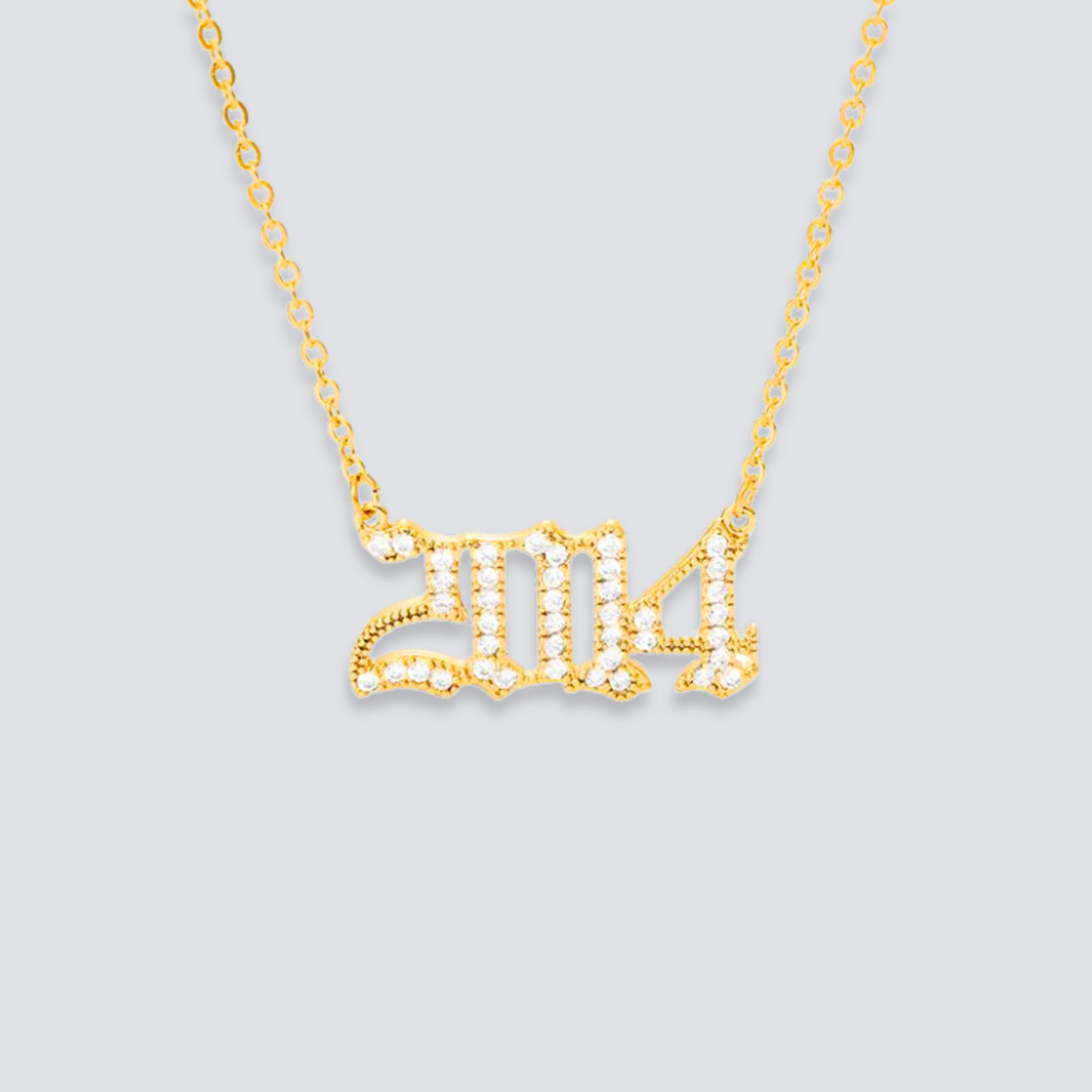 BIRTH YEAR NECKLACE | GOLD