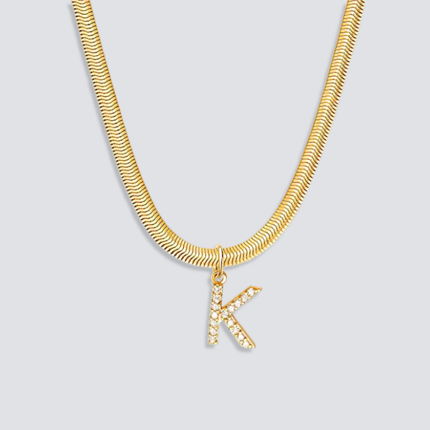 14K GOLD & DIAMOND LETTER NECKLACE