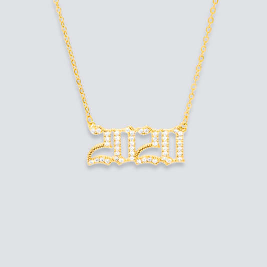 BIRTH YEAR NECKLACE | GOLD