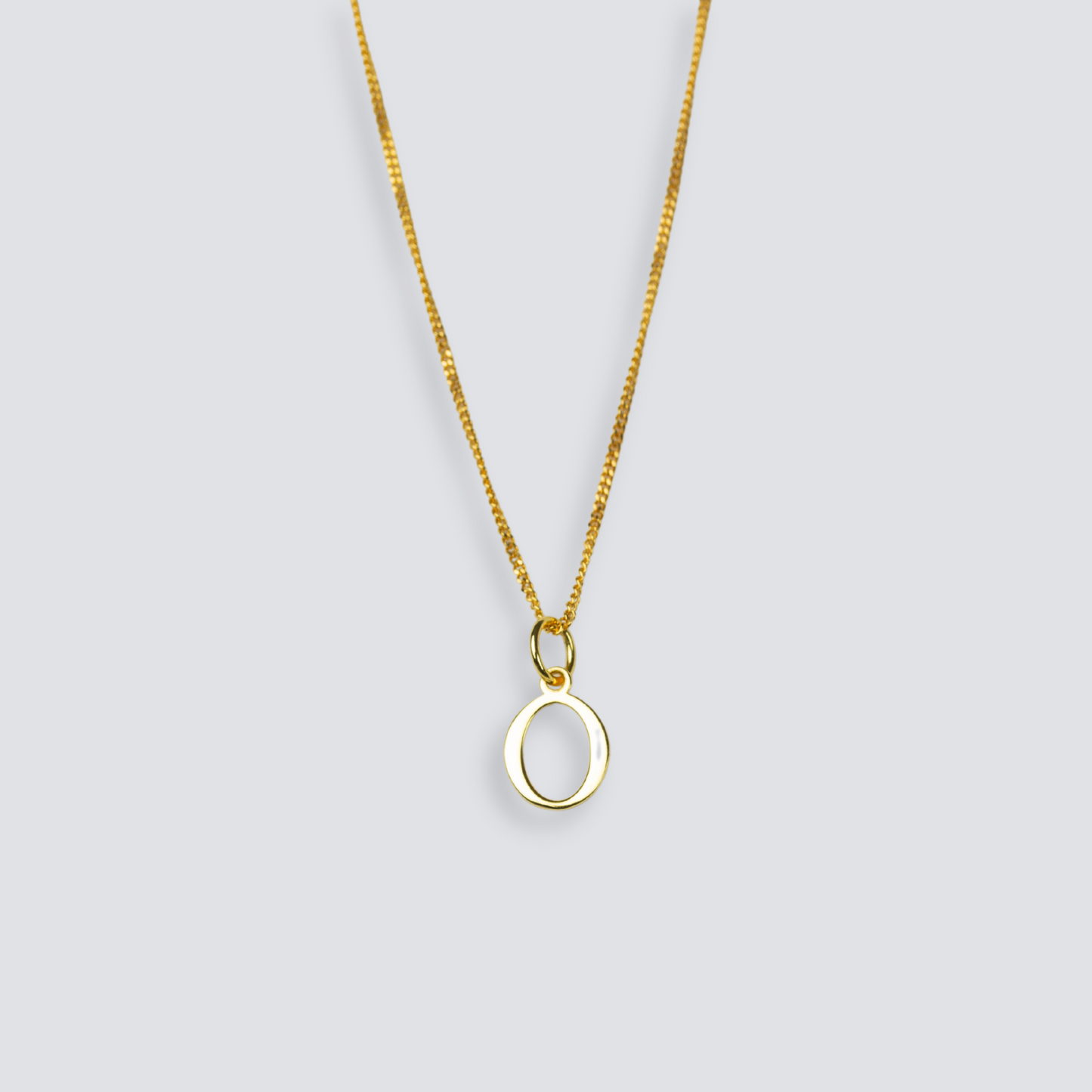 14K GOLD LETTER INITIAL NECKLACE