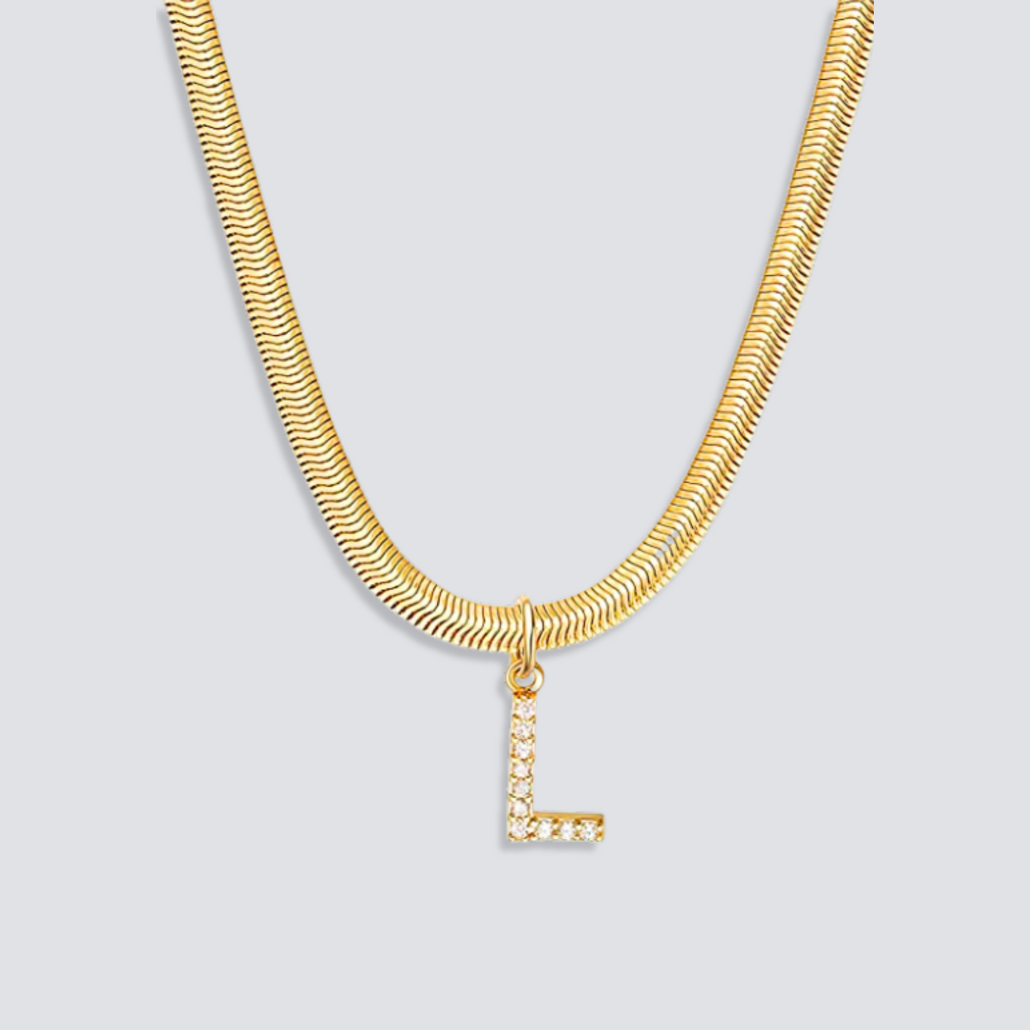 14K GOLD & DIAMOND LETTER NECKLACE