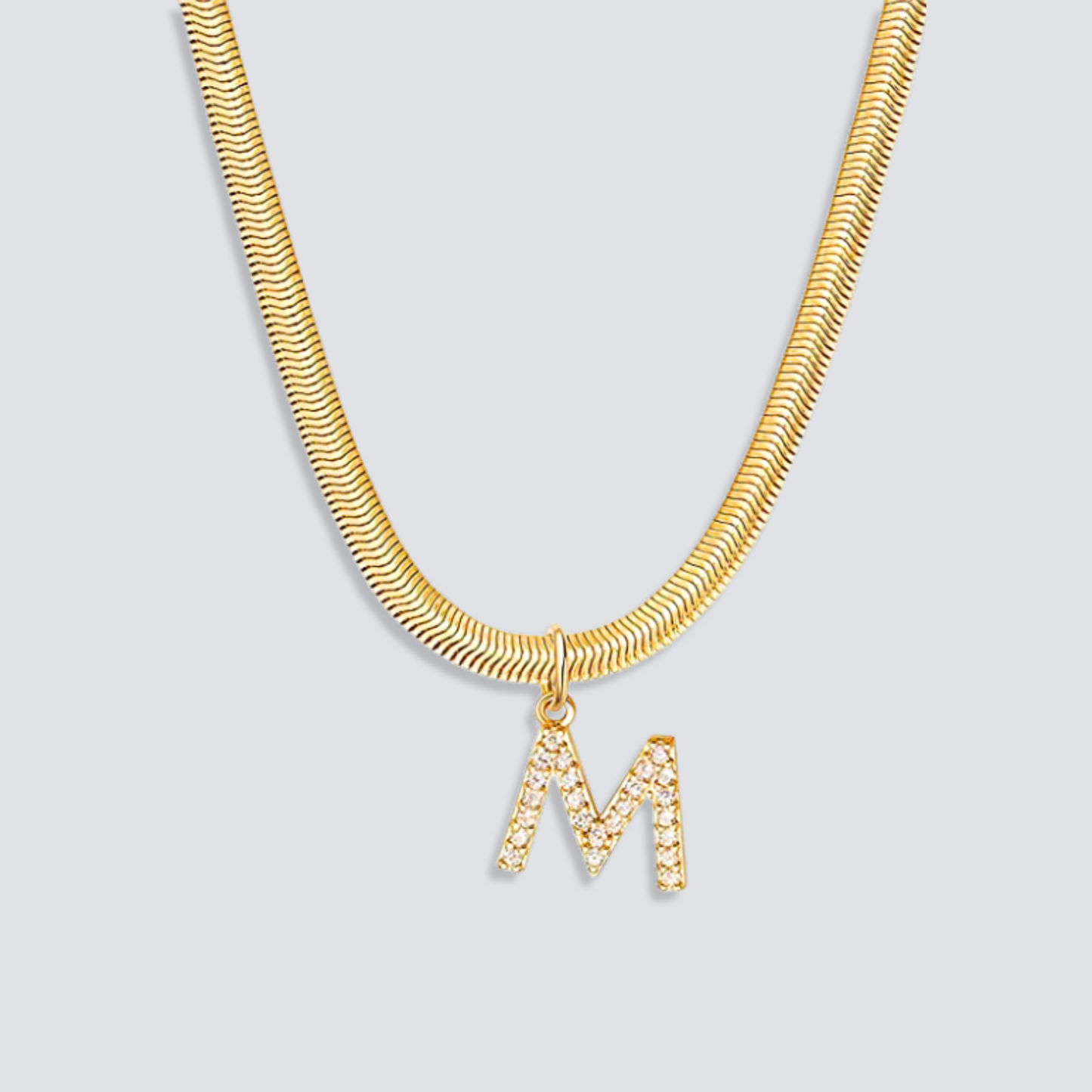 14K GOLD & DIAMOND LETTER NECKLACE