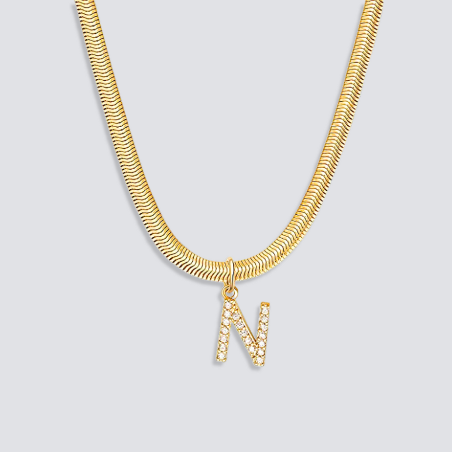 14K GOLD & DIAMOND LETTER NECKLACE