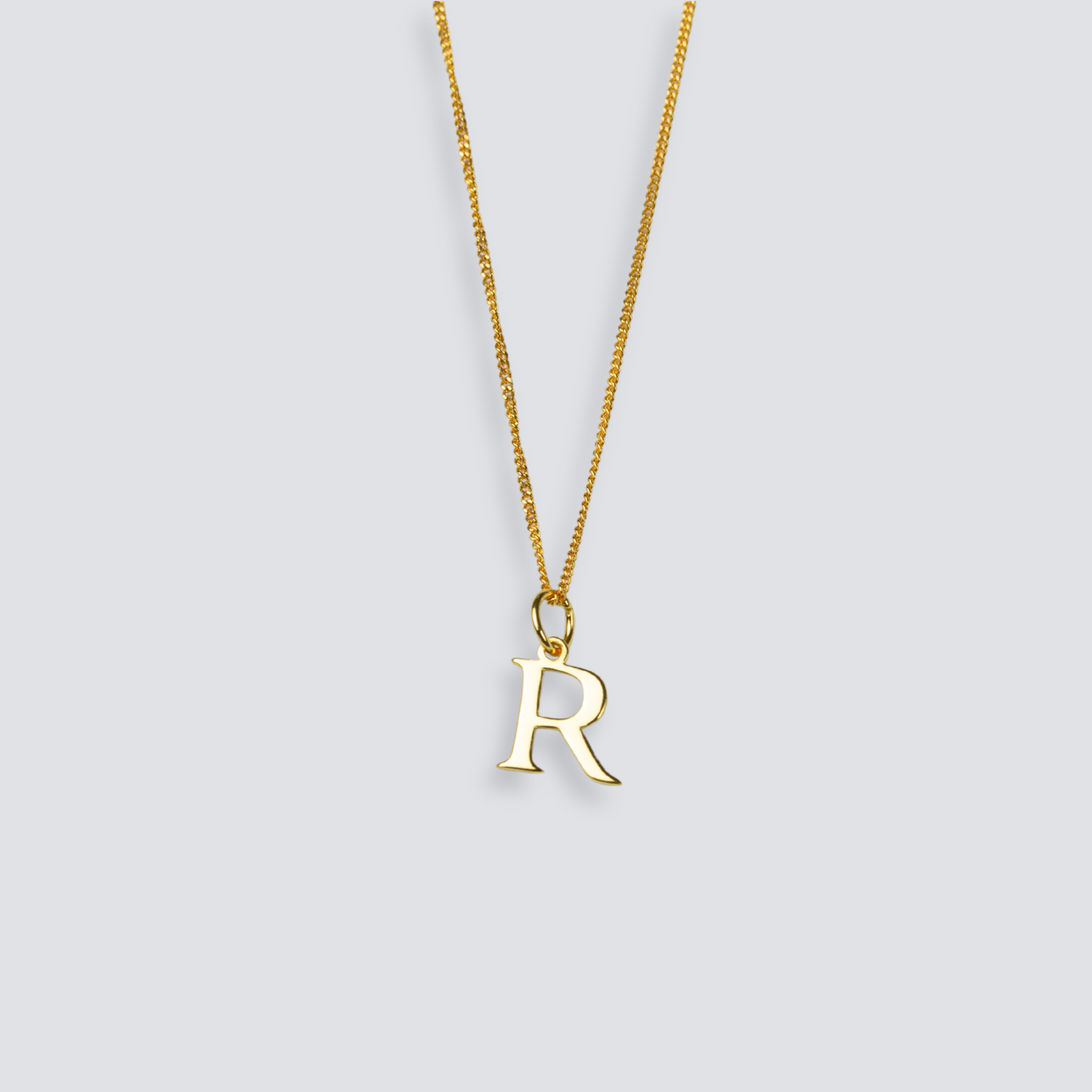 14K GOLD LETTER INITIAL NECKLACE