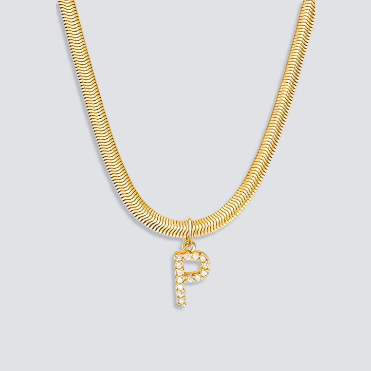 14K GOLD & DIAMOND LETTER NECKLACE