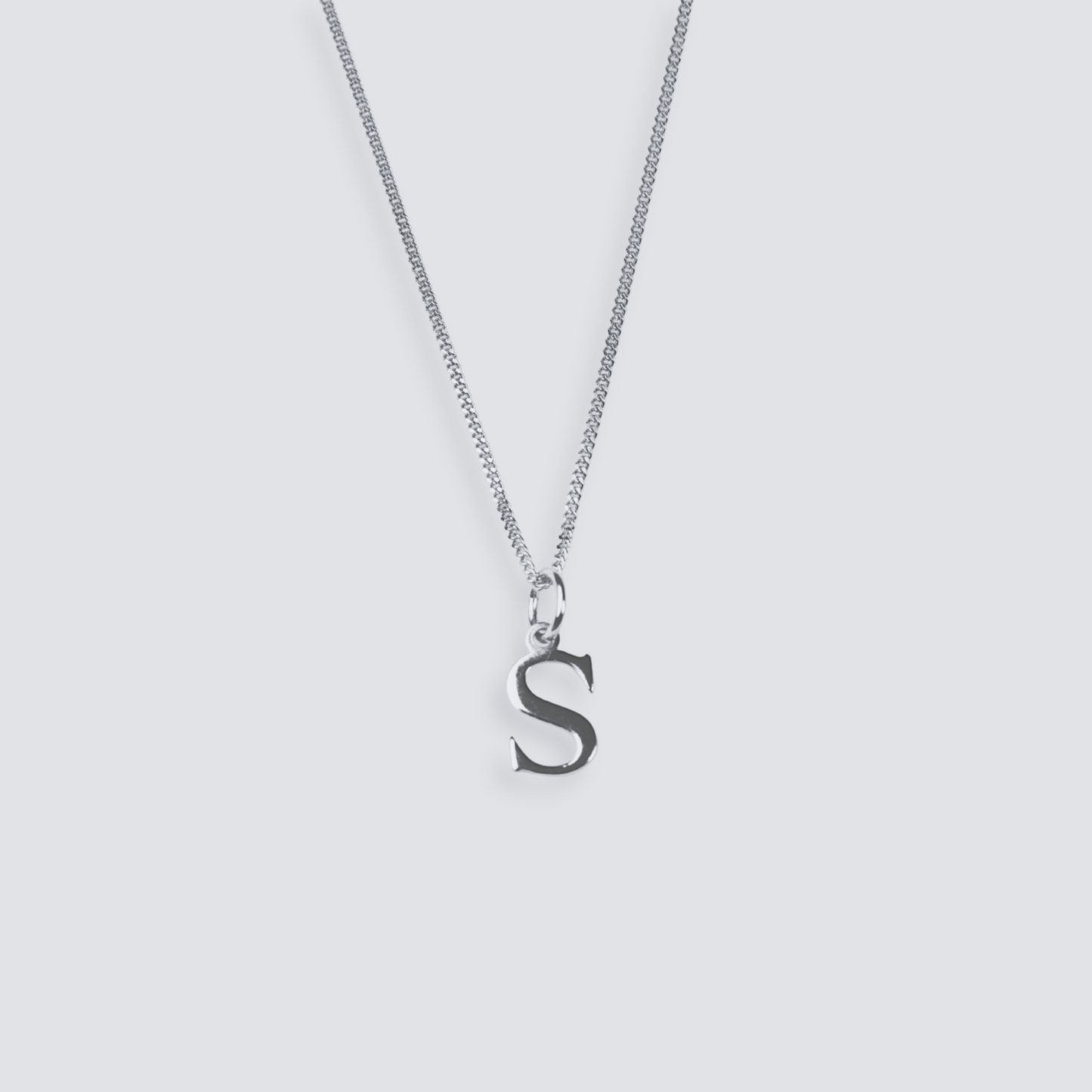 925 SILVER LETTER INITIAL NECKLACE