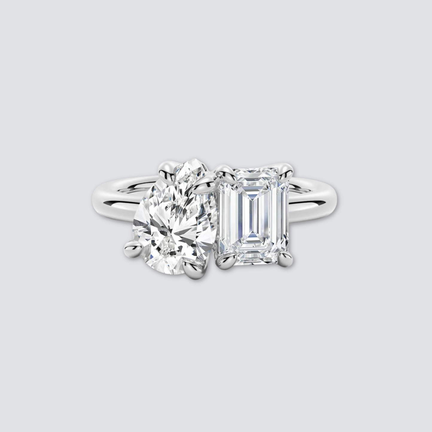 DUAL DIAMOND RING | SILVER