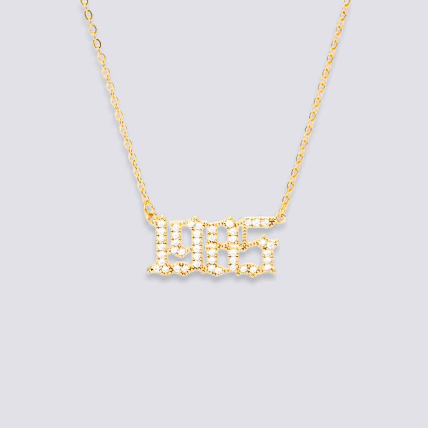 BIRTH YEAR NECKLACE | GOLD