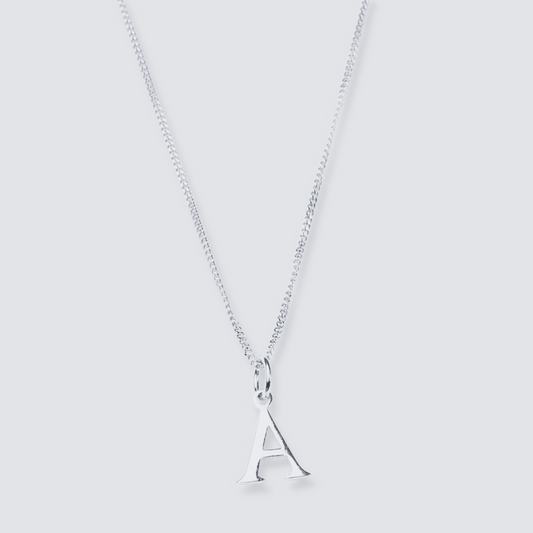 925 SILVER LETTER INITIAL NECKLACE