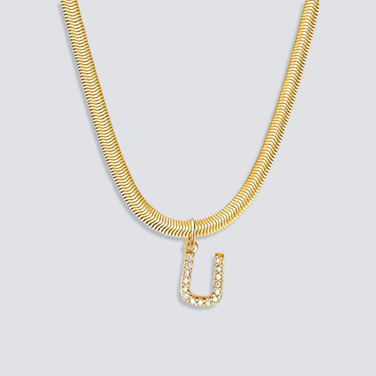 14K GOLD & DIAMOND LETTER NECKLACE