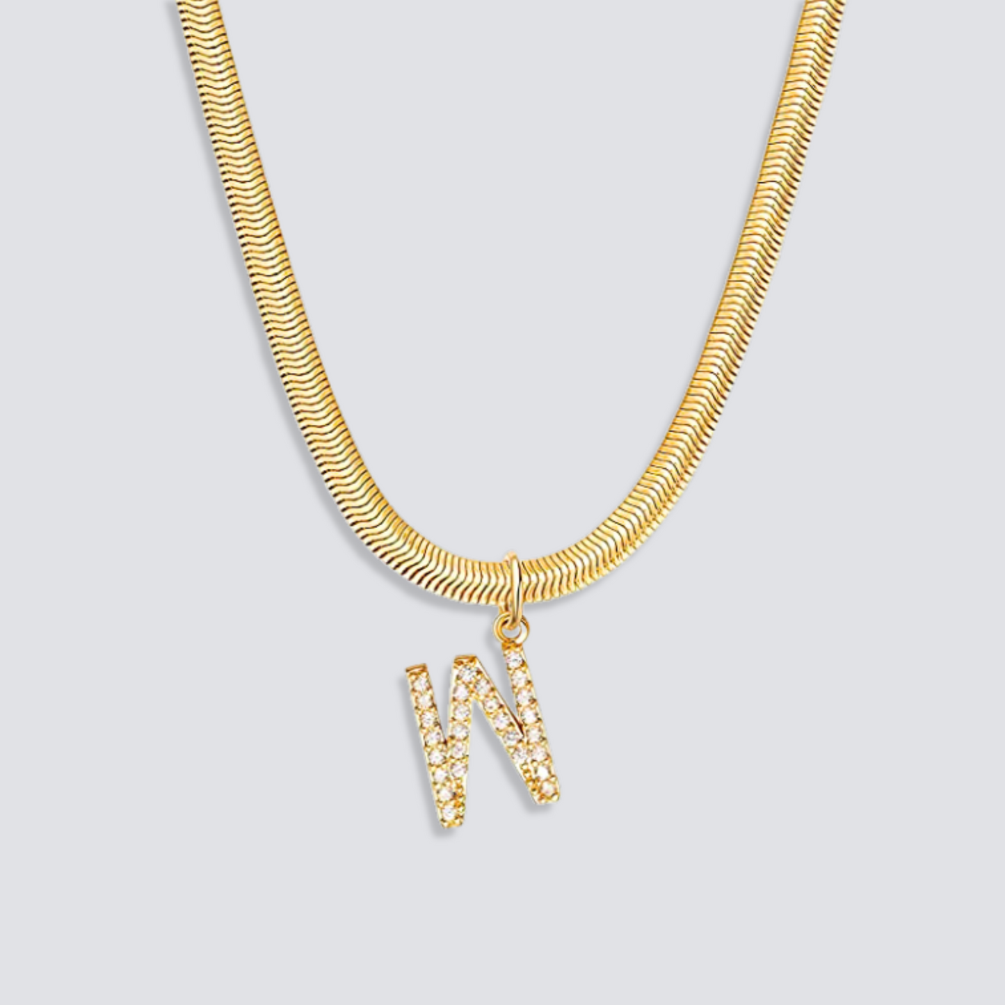 14K GOLD & DIAMOND LETTER NECKLACE