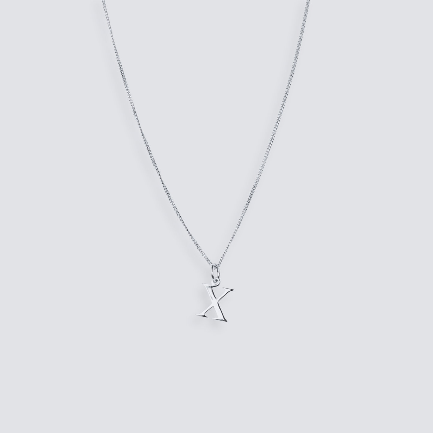 925 SILVER LETTER INITIAL NECKLACE