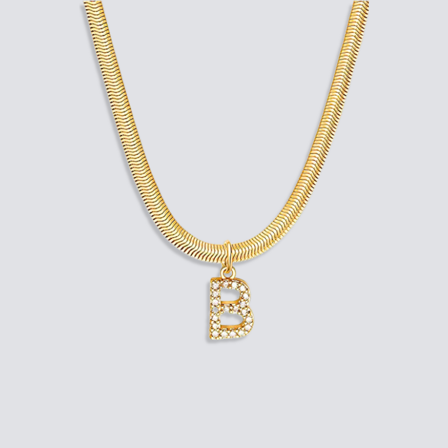 14K GOLD & DIAMOND LETTER NECKLACE