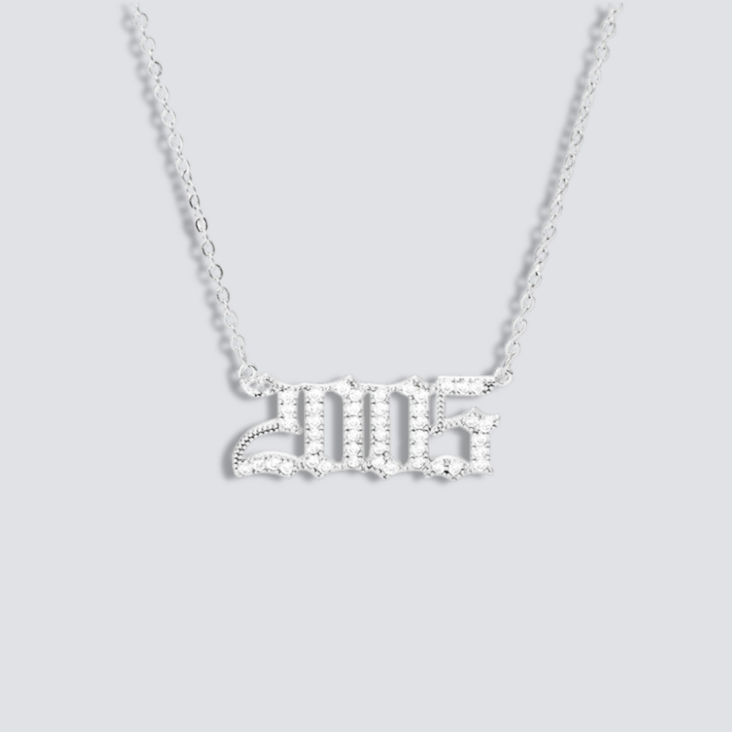 BIRTH YEAR NECKLACE | SILVER