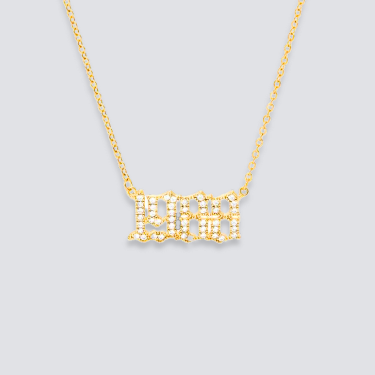 BIRTH YEAR NECKLACE | GOLD