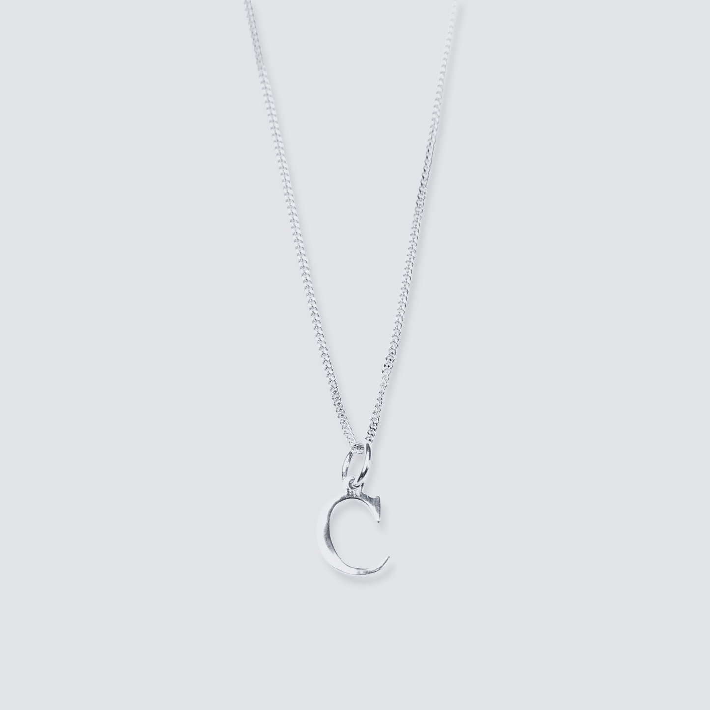 925 SILVER LETTER INITIAL NECKLACE