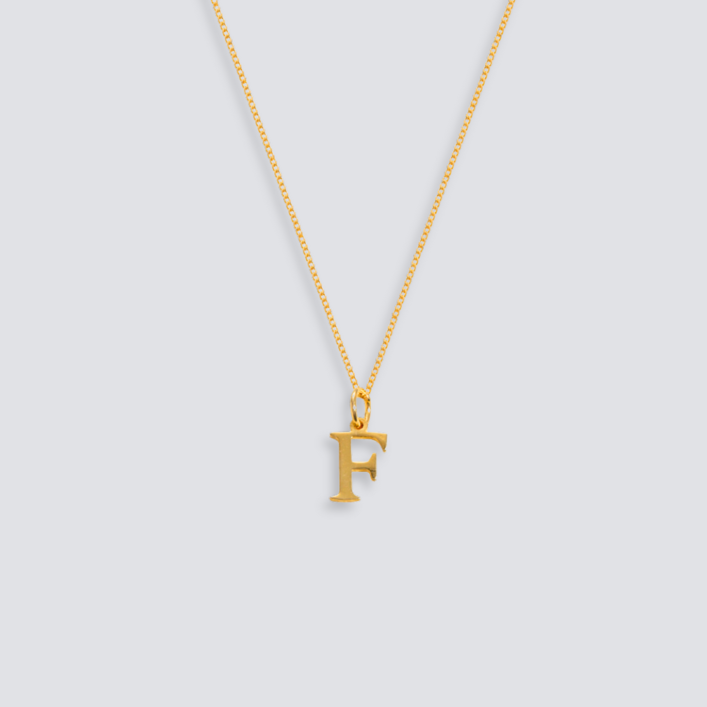 14K GOLD LETTER INITIAL NECKLACE