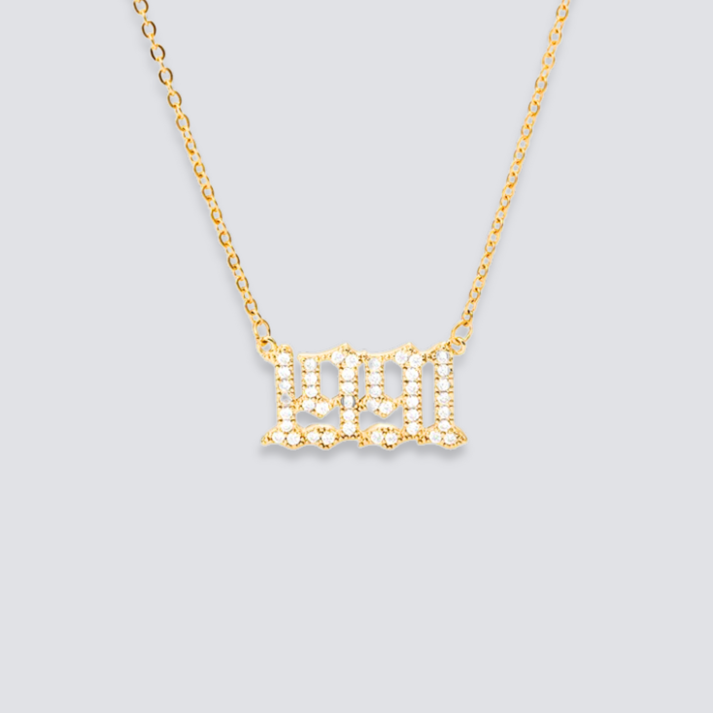 BIRTH YEAR NECKLACE | GOLD