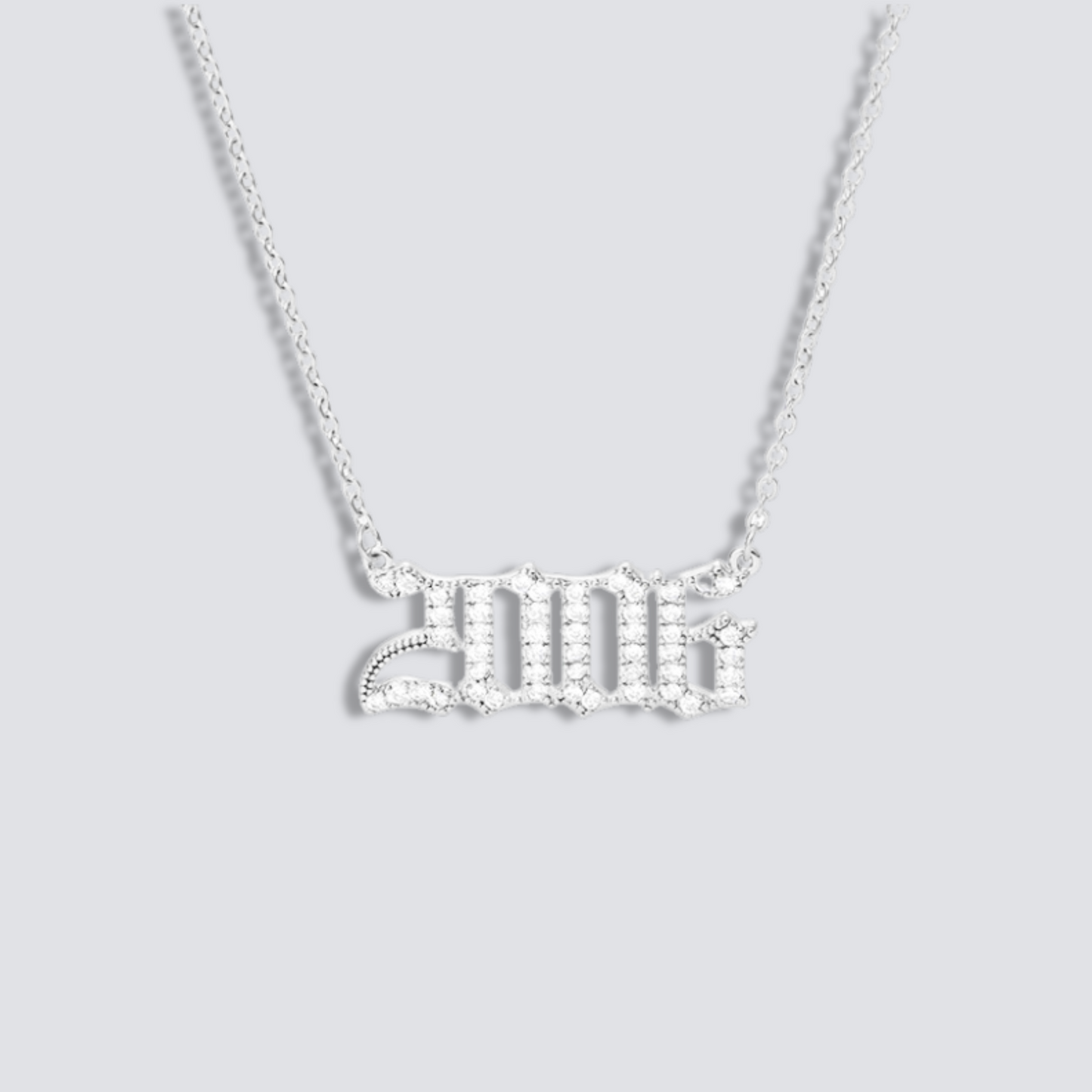 BIRTH YEAR NECKLACE | SILVER