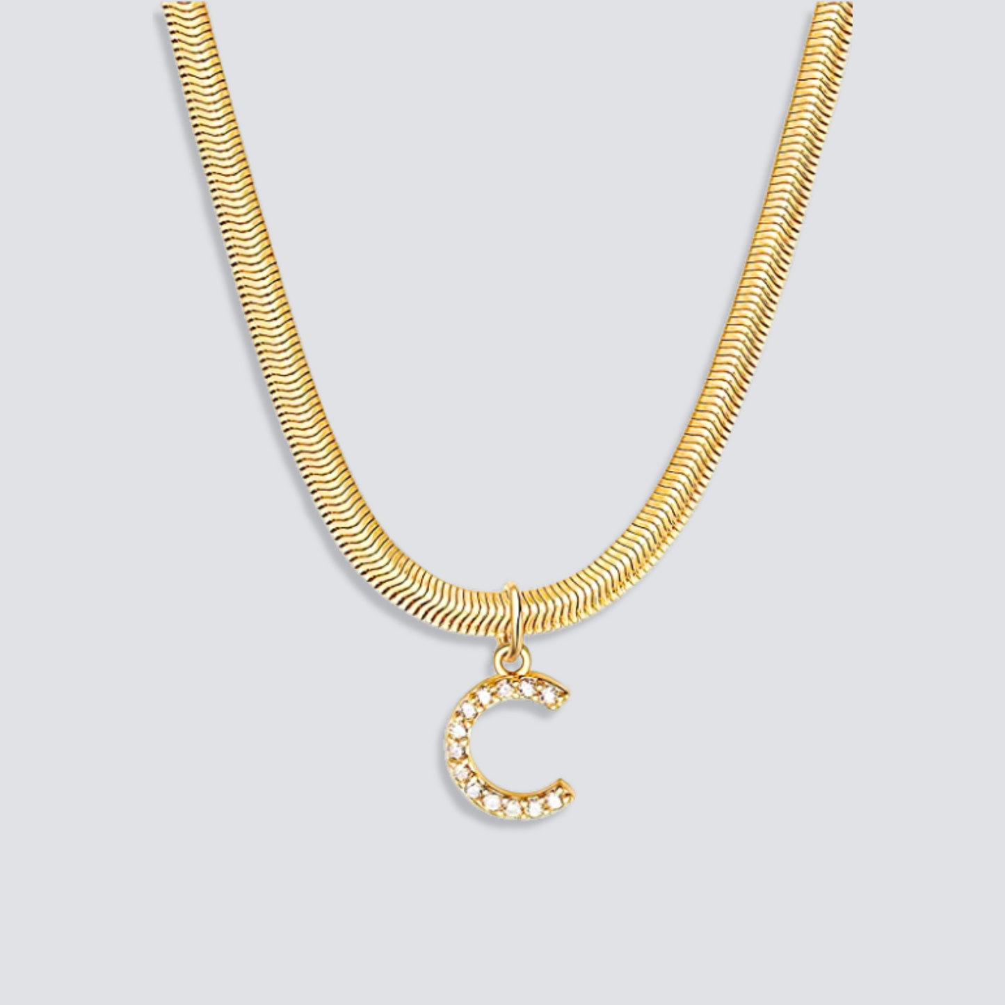 14K GOLD & DIAMOND LETTER NECKLACE