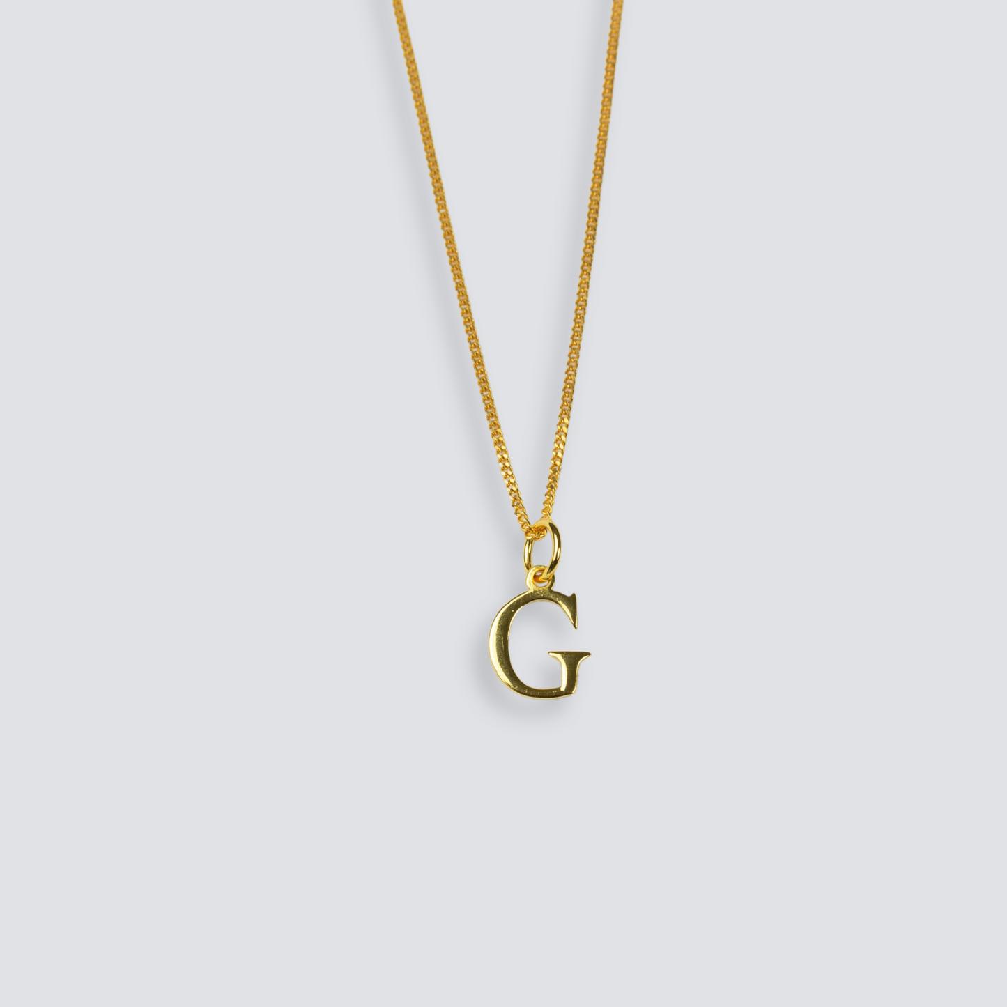 14K GOLD LETTER INITIAL NECKLACE