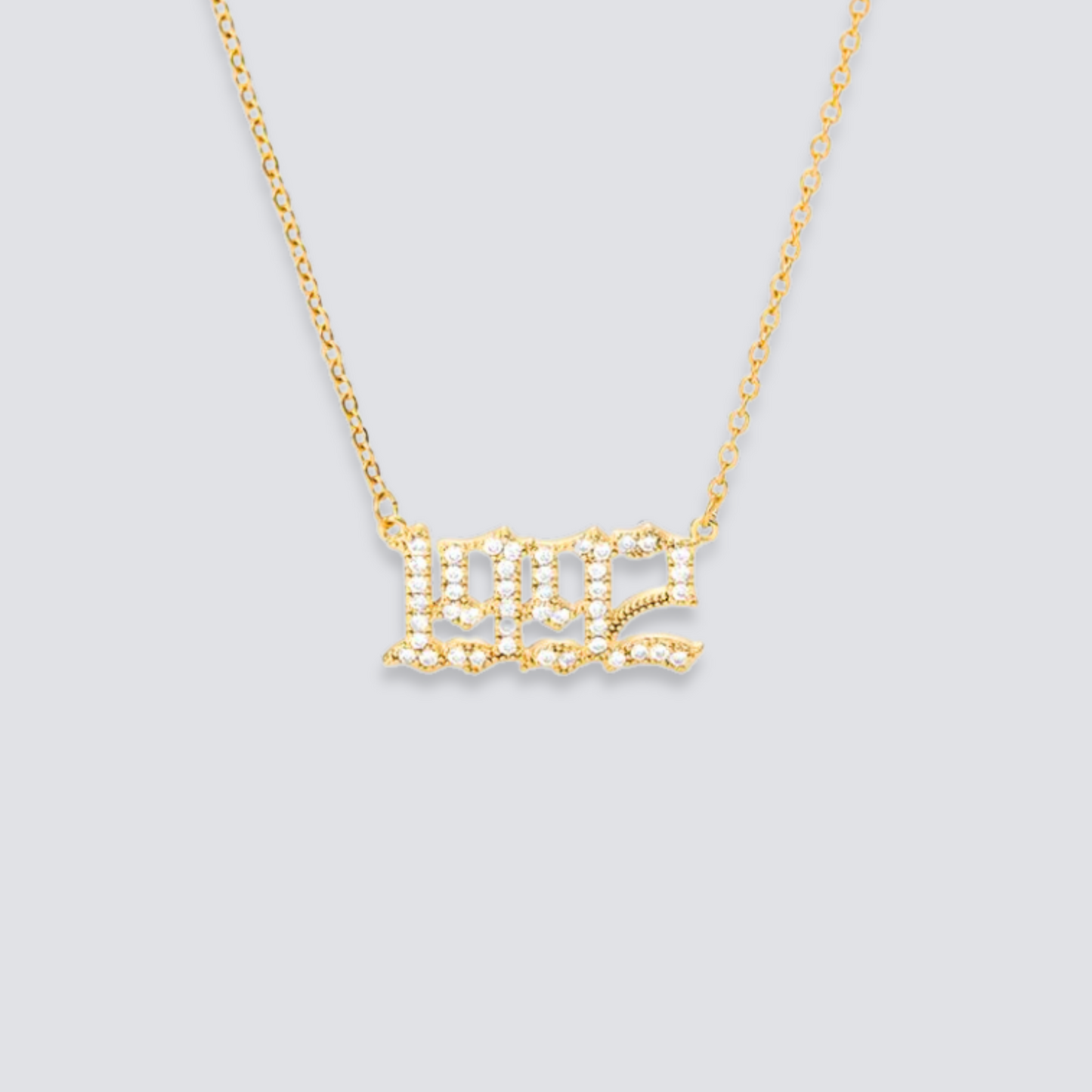 BIRTH YEAR NECKLACE | GOLD