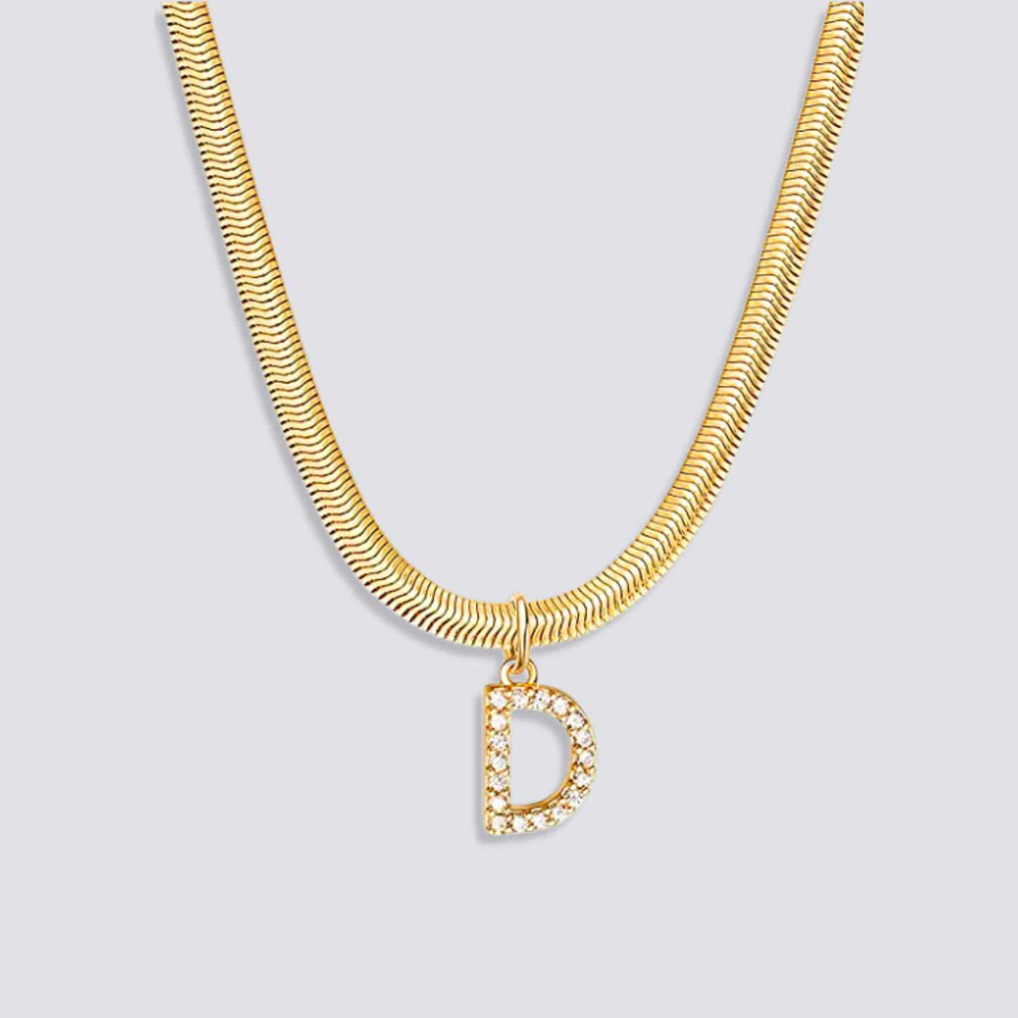 14K GOLD & DIAMOND LETTER NECKLACE