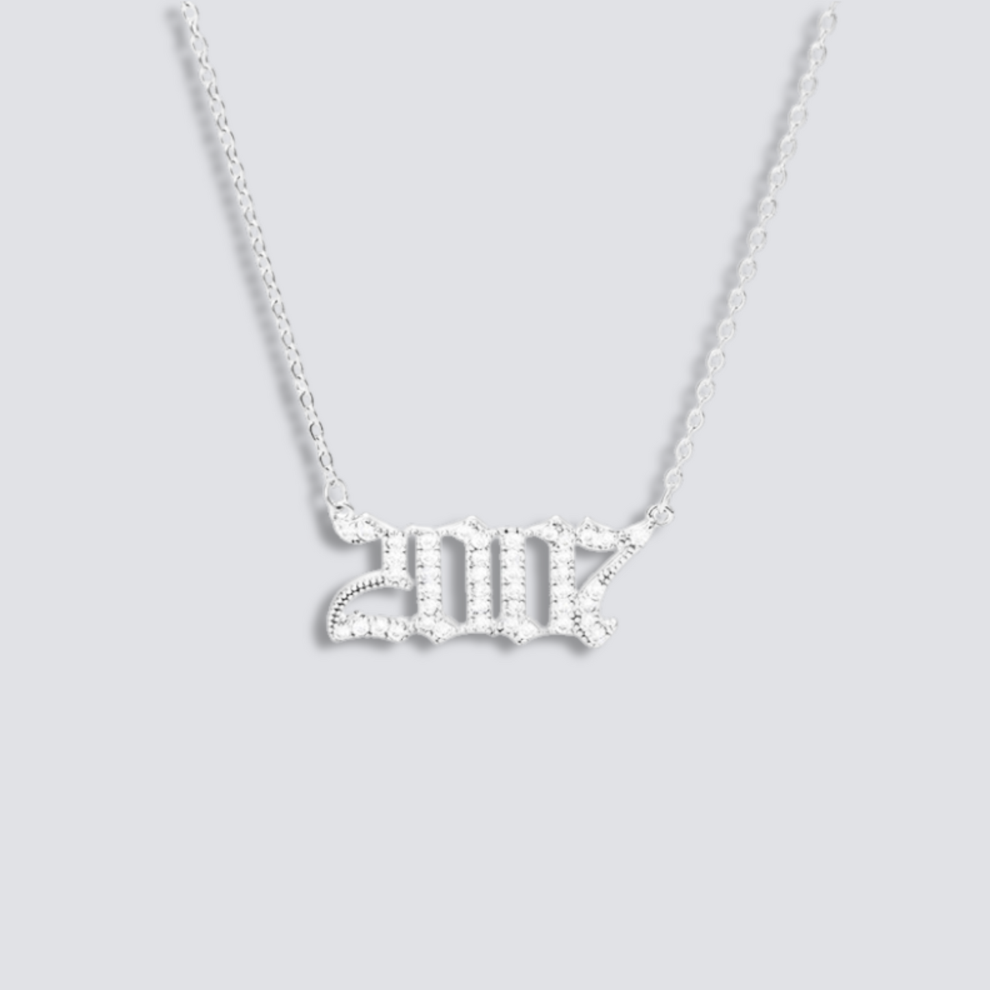 BIRTH YEAR NECKLACE | SILVER