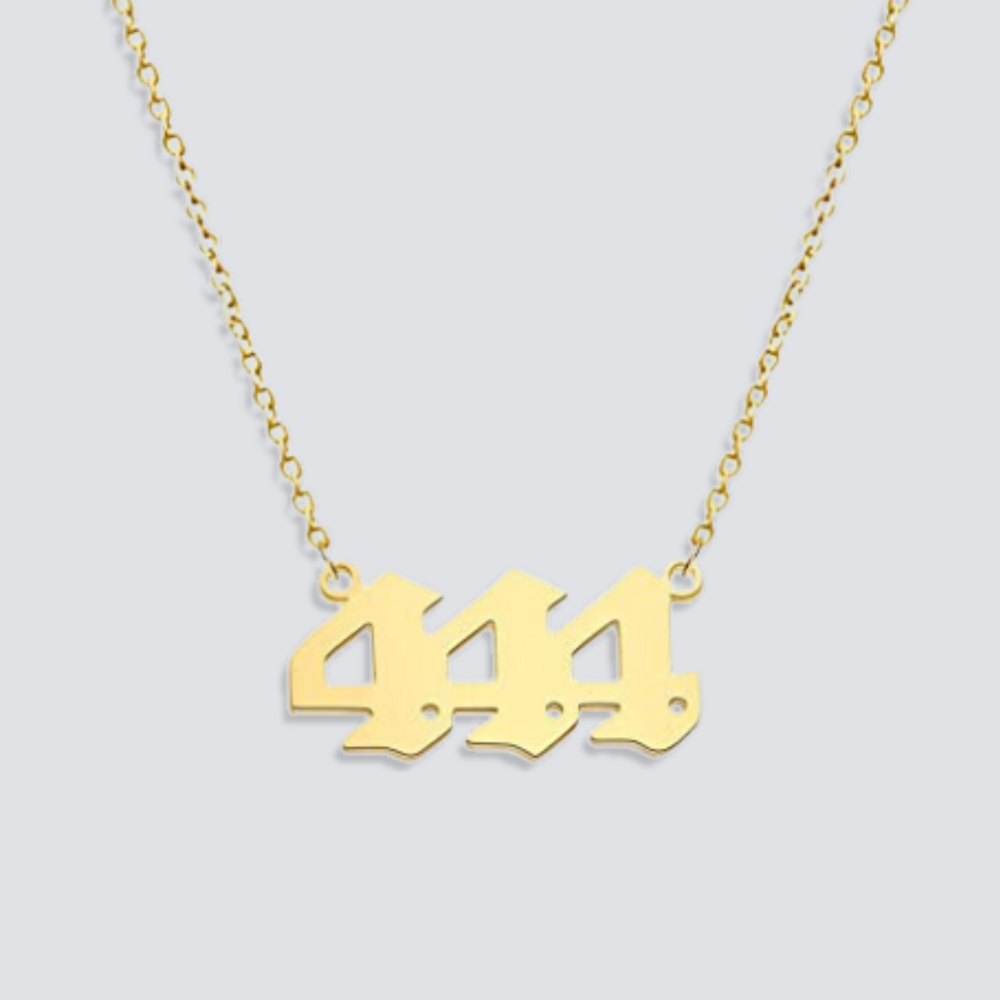 14K GOLD ANGEL NUMBER NECKLACE