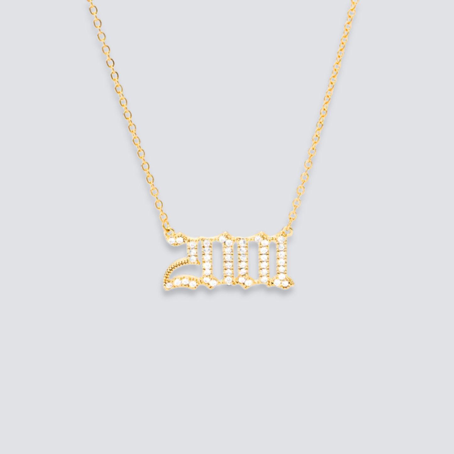 BIRTH YEAR NECKLACE | GOLD