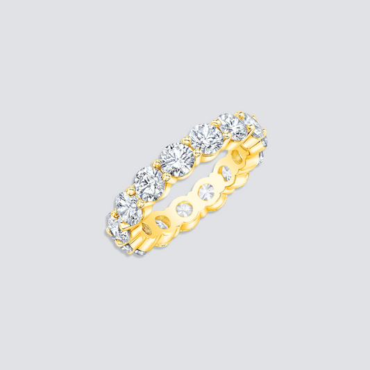 SIGNATURE ROUND ETERNITY BAND RING | GOLD