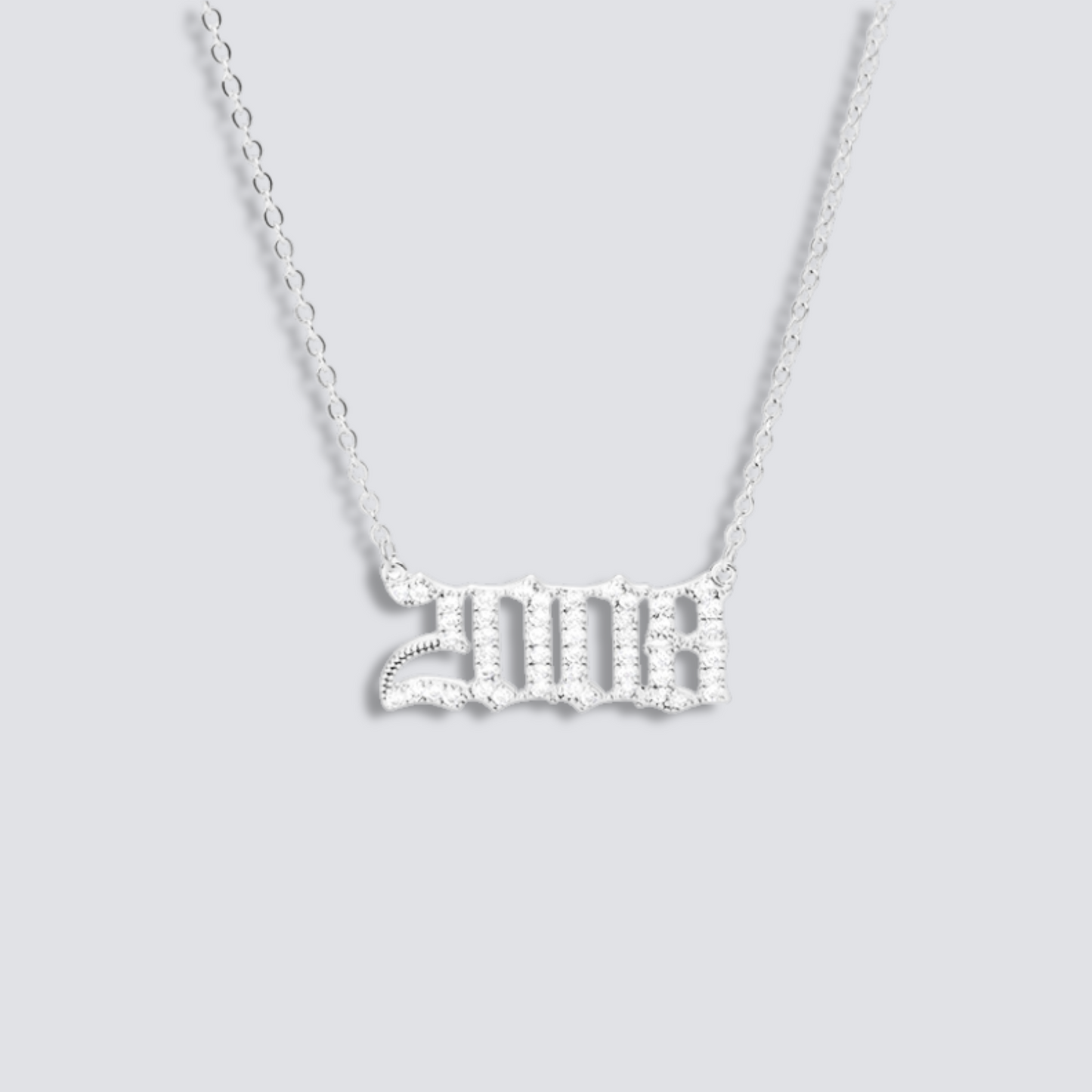 BIRTH YEAR NECKLACE | SILVER