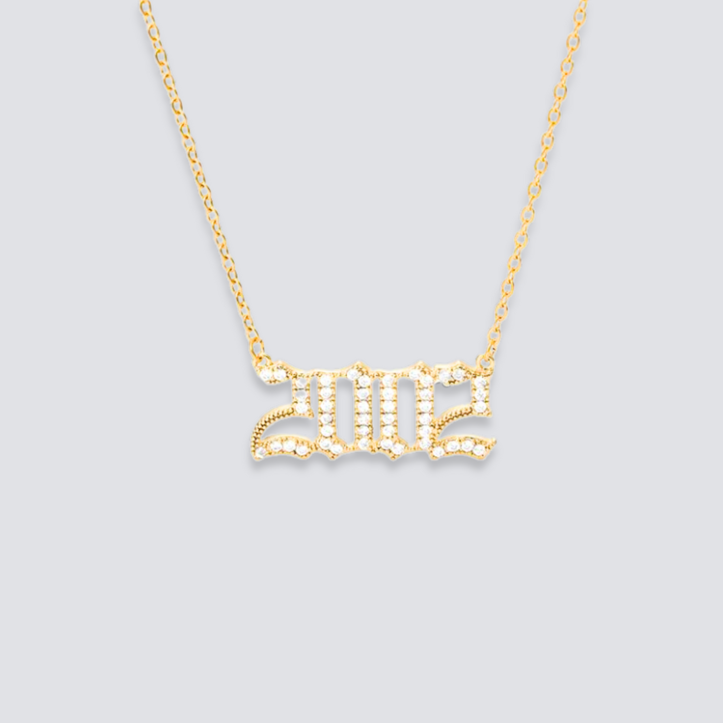 BIRTH YEAR NECKLACE | GOLD