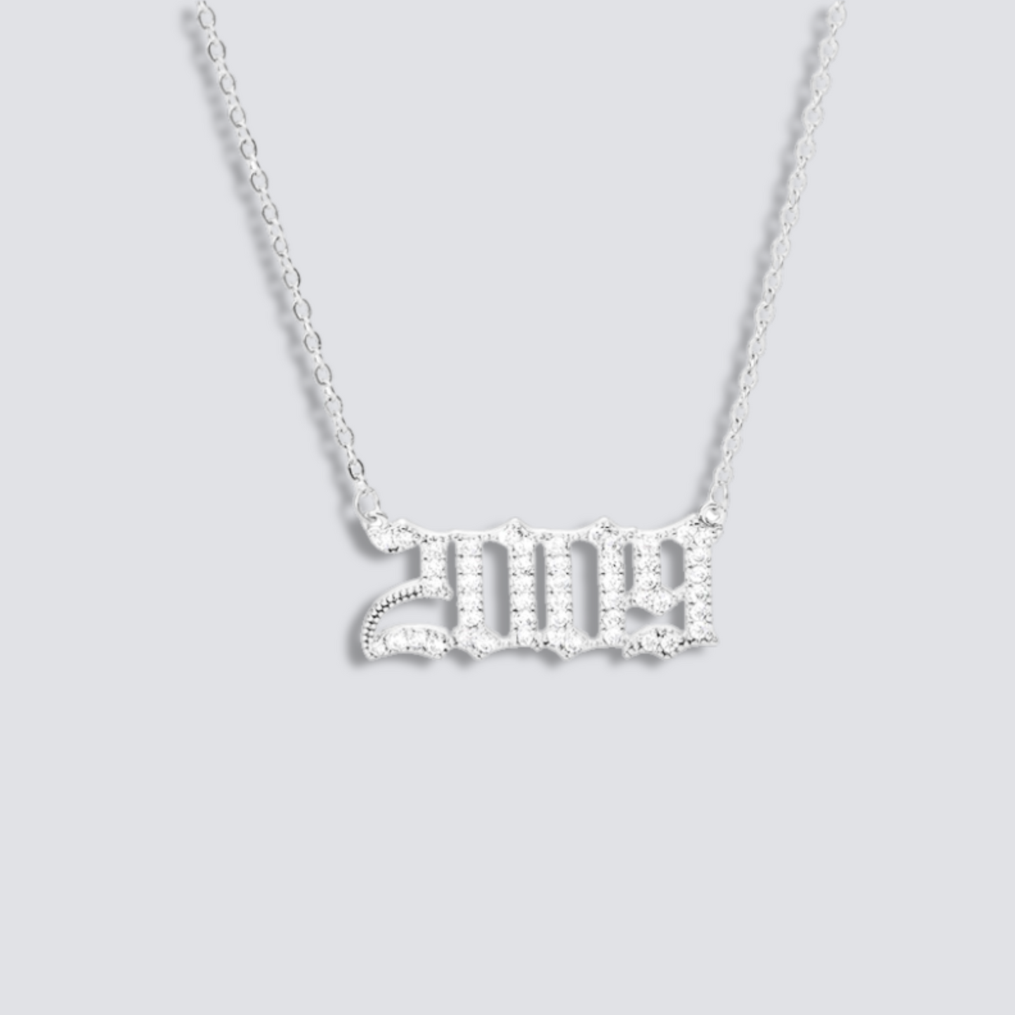 BIRTH YEAR NECKLACE | SILVER