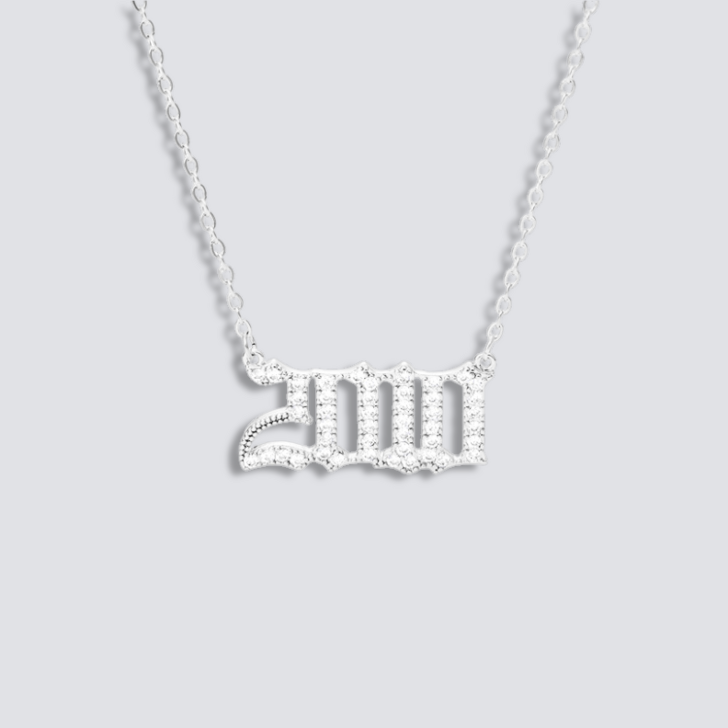 BIRTH YEAR NECKLACE | SILVER