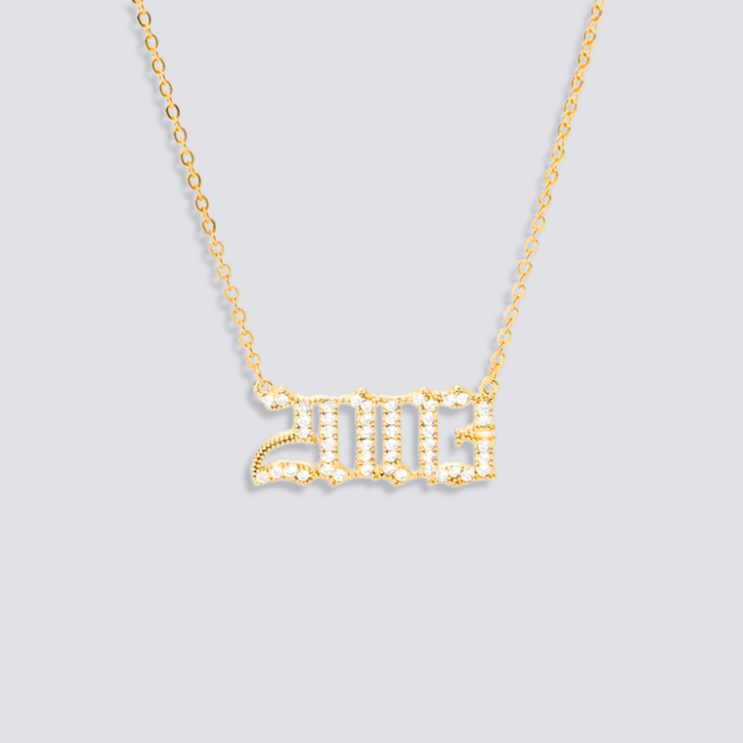 BIRTH YEAR NECKLACE | GOLD