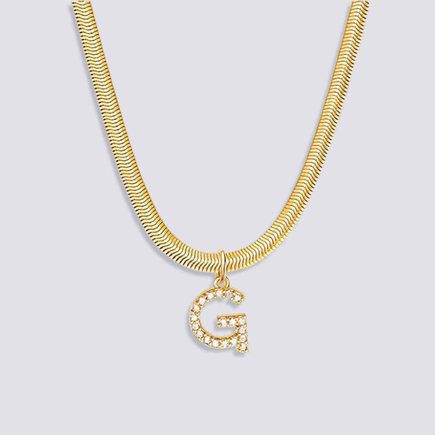 14K GOLD & DIAMOND LETTER NECKLACE