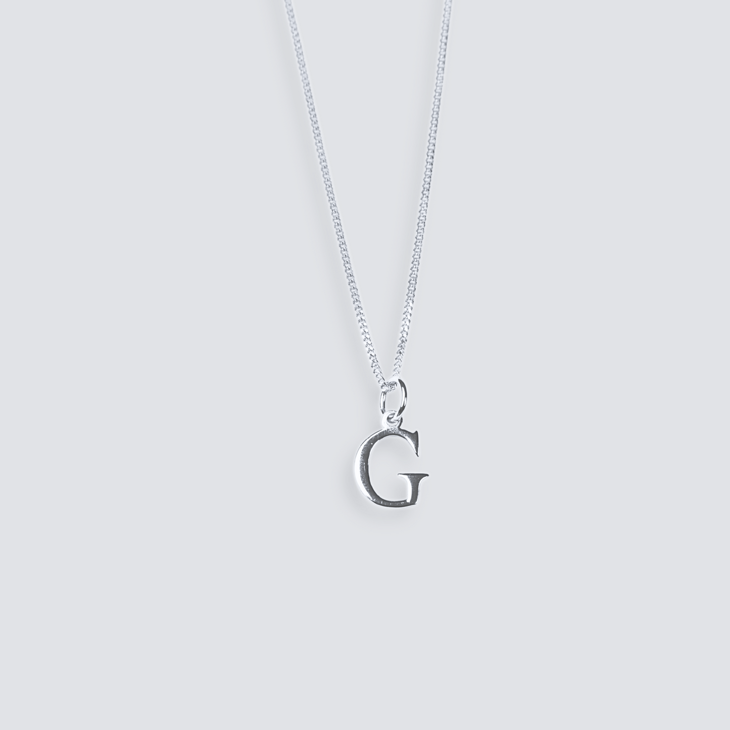 925 SILVER LETTER INITIAL NECKLACE