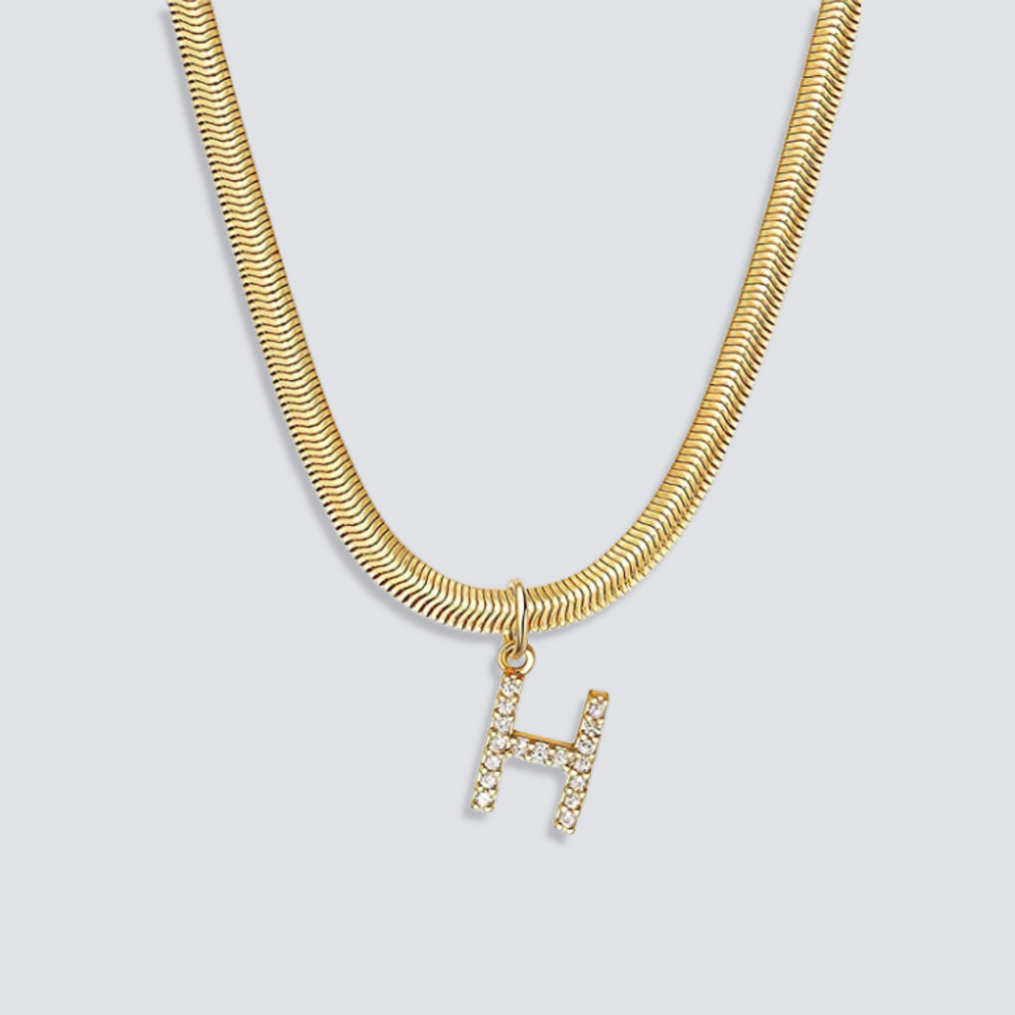 14K GOLD & DIAMOND LETTER NECKLACE