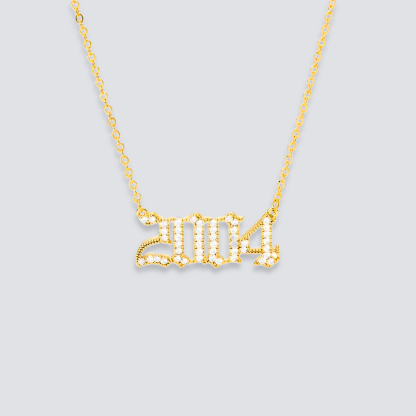 BIRTH YEAR NECKLACE | GOLD