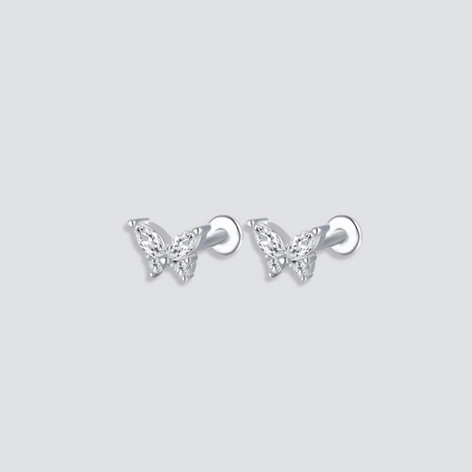 BUTTERFLY EARRINGS | SILVER