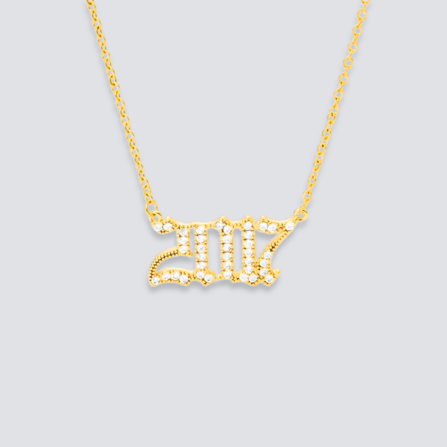 BIRTH YEAR NECKLACE | GOLD