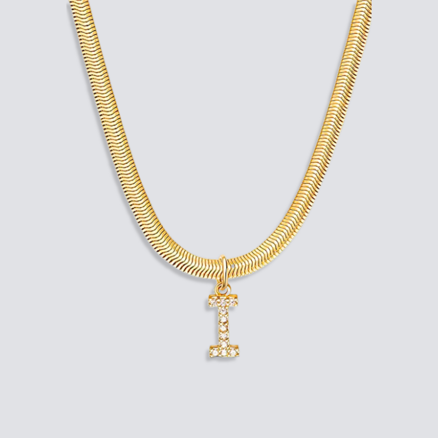 14K GOLD & DIAMOND LETTER NECKLACE