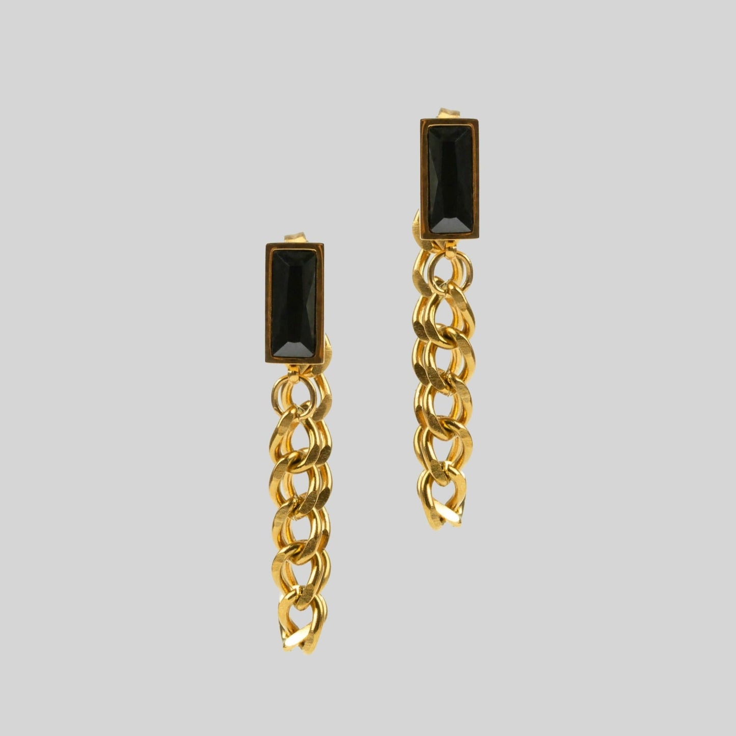 GEORGIANA STUD EARRINGS | BLACK ONYX