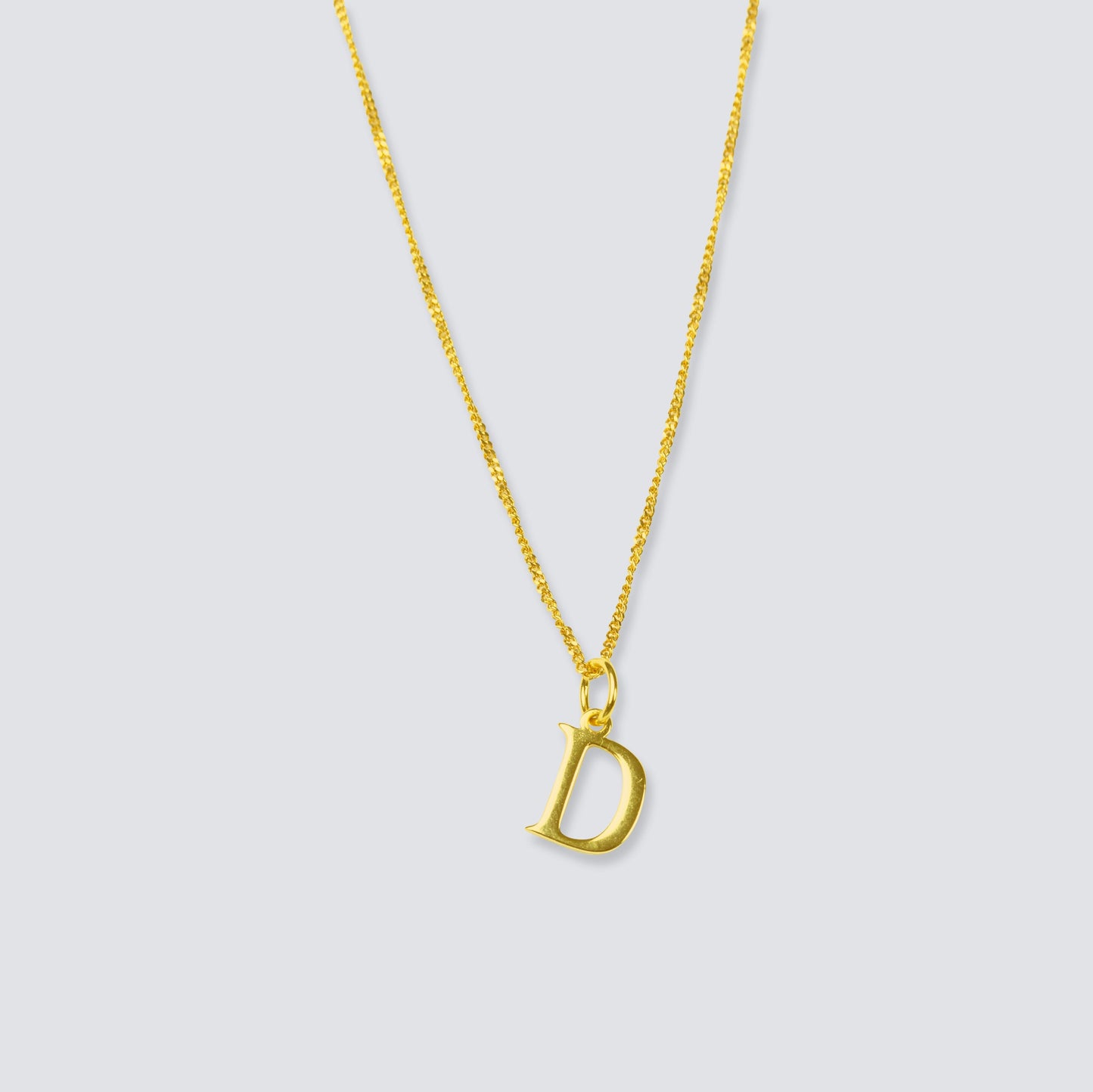 14K GOLD LETTER INITIAL NECKLACE