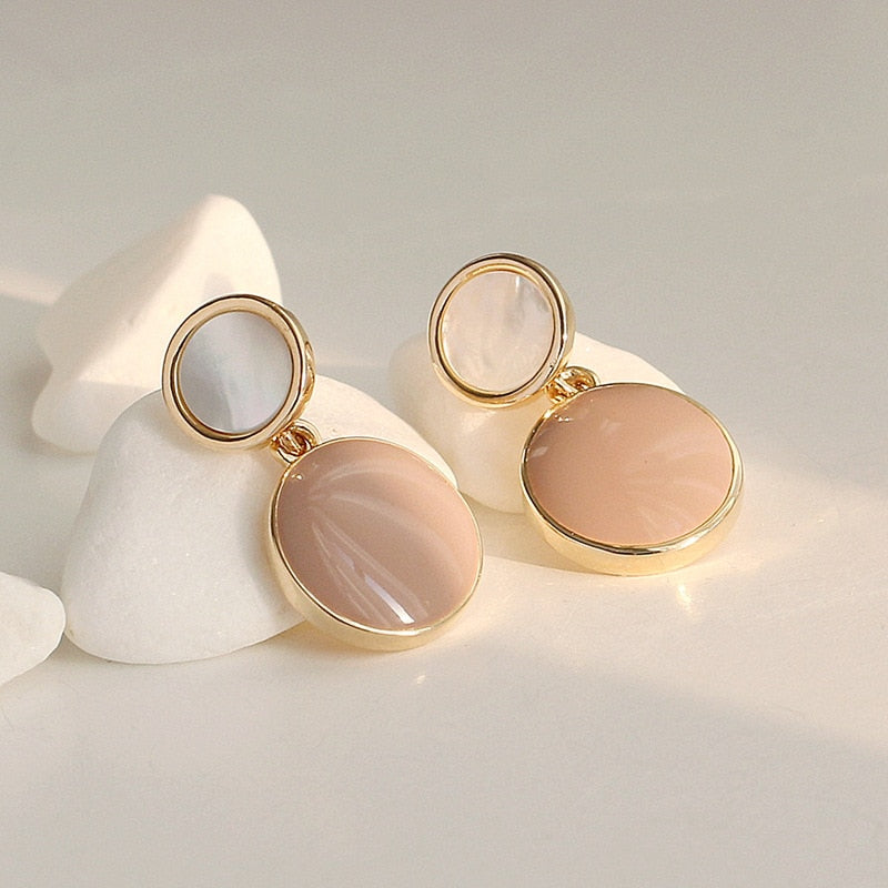 Vintage Matte Drop Earrings