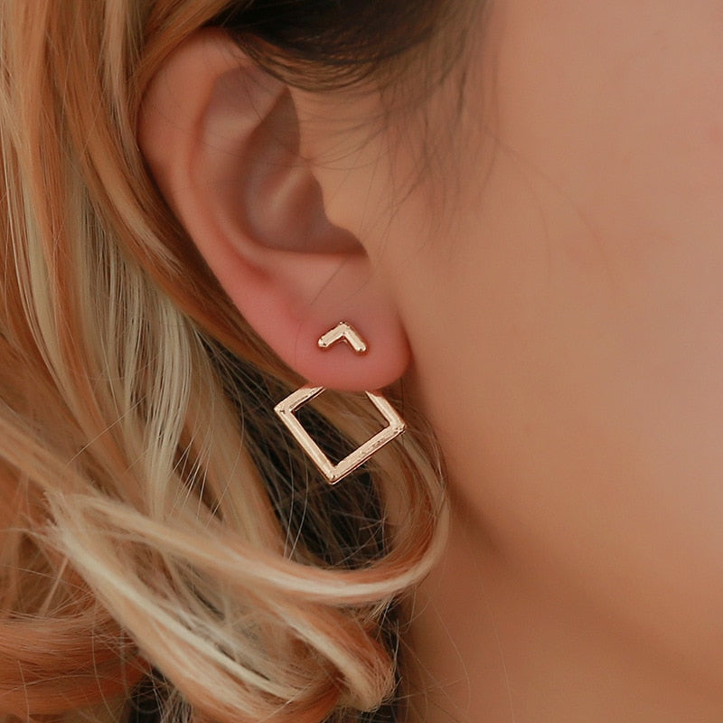 Retro Metallic Earrings