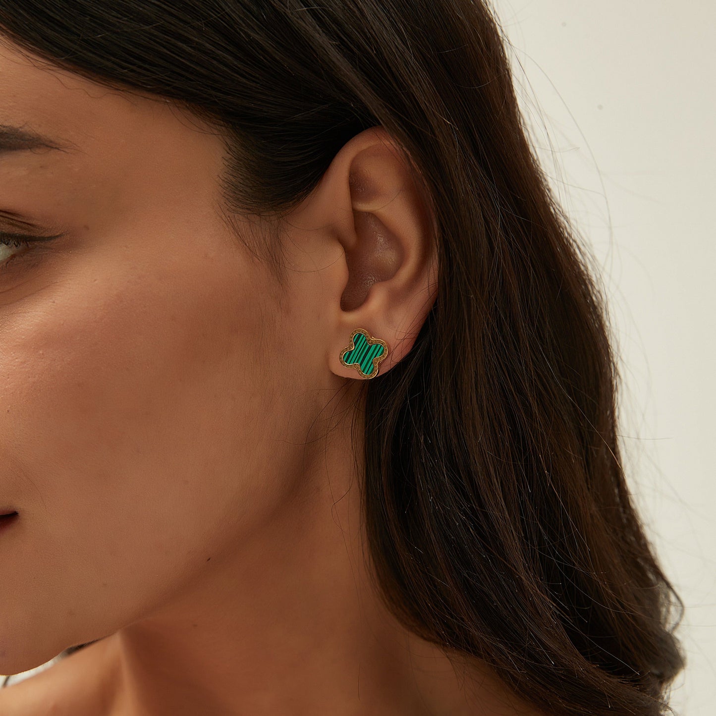 CLOVER EARRINGS | EMERALD GREEN